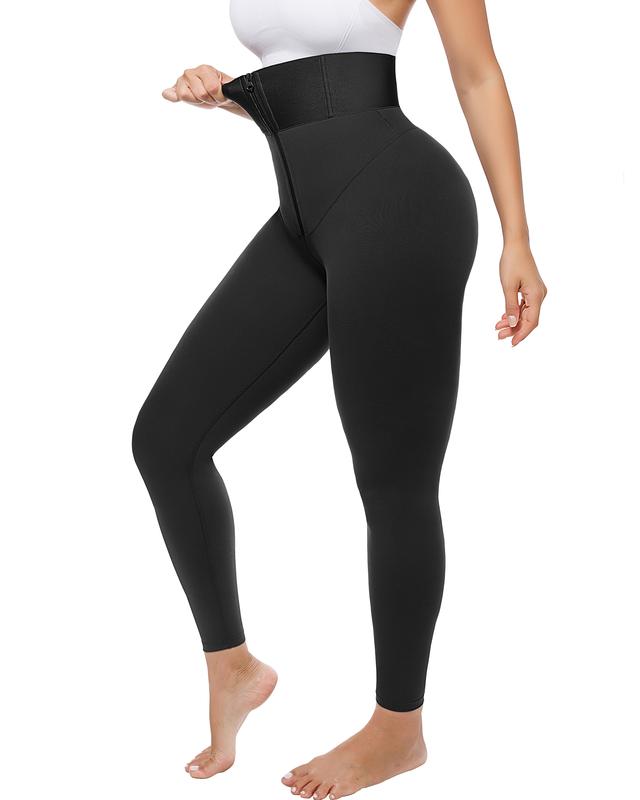 AirSlim ElasticFuse High-Waist Shaping Leggings – Targeted Tummy Control, All-Day Comfort & Support, Black