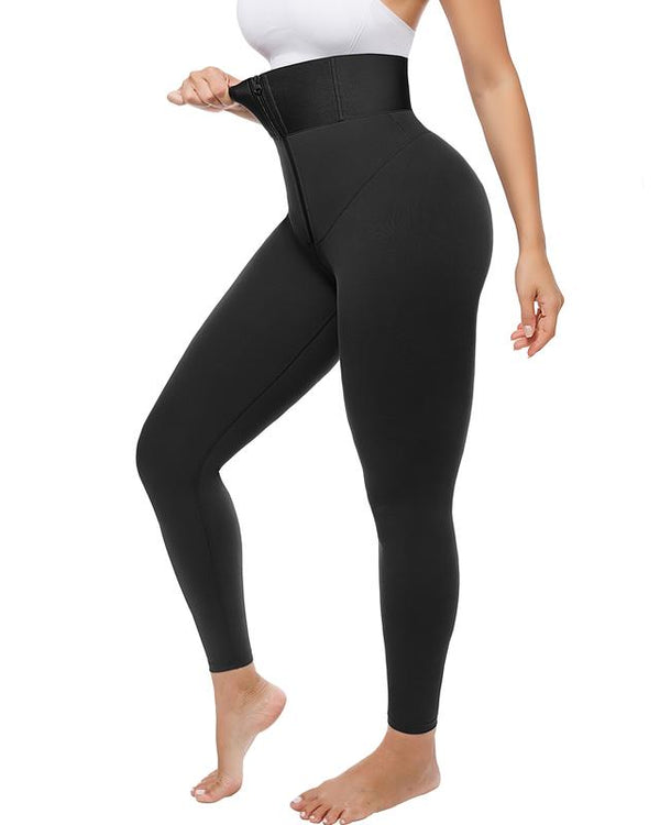 AirSlim ElasticFuse High-Waist Shaping Leggings – Targeted Tummy Control, All-Day Comfort & Support, Black