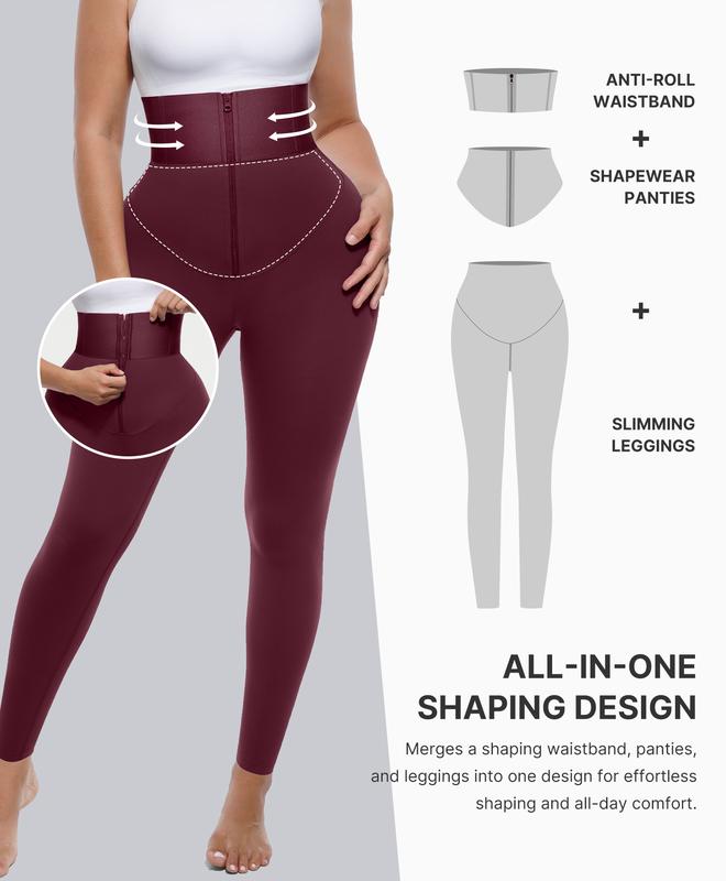 AirSlim ElasticFuse High-Waist Shaping Leggings – Targeted Tummy Control, All-Day Comfort & Support, Black