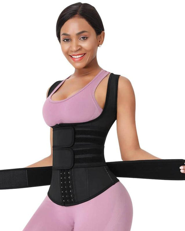 Shapecurve Plus-Size Waist Trainer Vest — Sculpting Shapewear for a Flawless Hourglass Silhouette