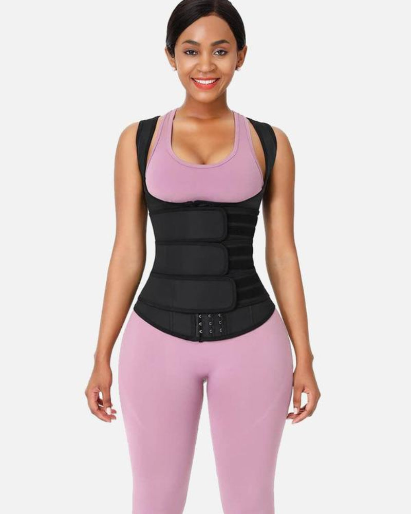 Shapecurve Plus-Size Waist Trainer Vest — Sculpting Shapewear for a Flawless Hourglass Silhouette