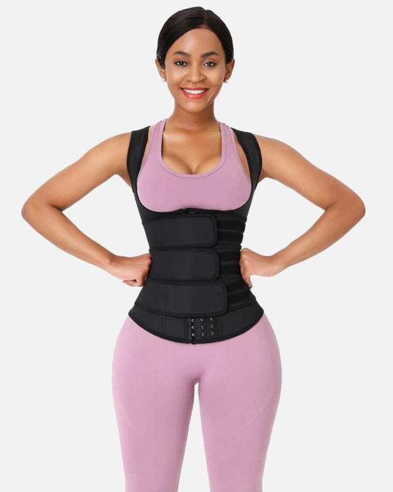 Shapecurve Plus-Size Waist Trainer Vest — Sculpting Shapewear for a Flawless Hourglass Silhouette
