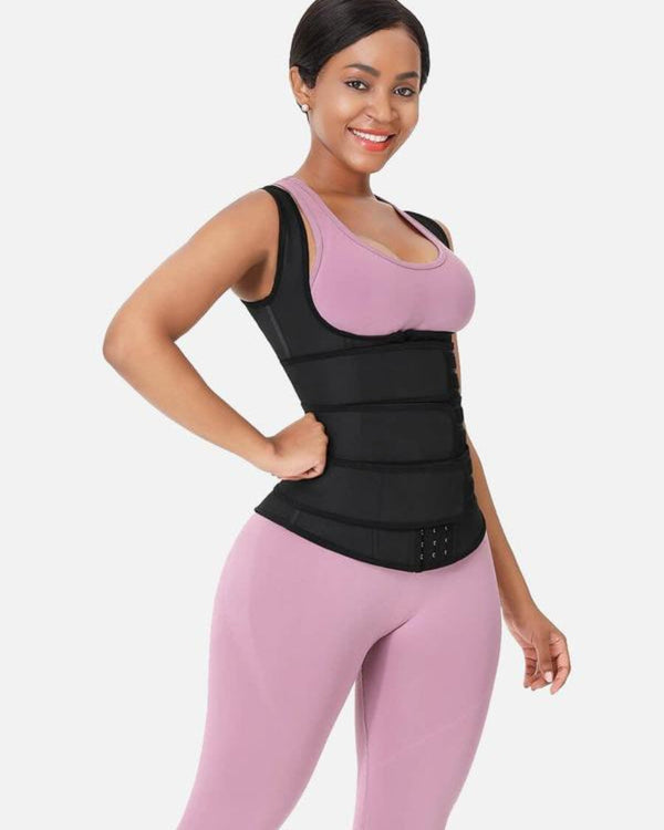 Shapecurve Plus-Size Waist Trainer Vest — Sculpting Shapewear for a Flawless Hourglass Silhouette