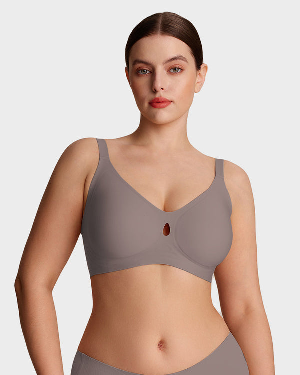 Invisible Jelly Lift Bra with Breathable Water-Drop Hollow Cups