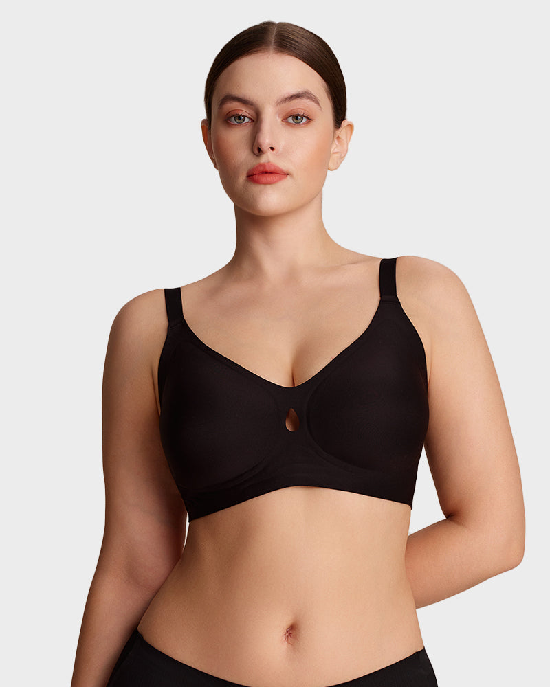 Invisible Jelly Lift Bra with Breathable Water-Drop Hollow Cups