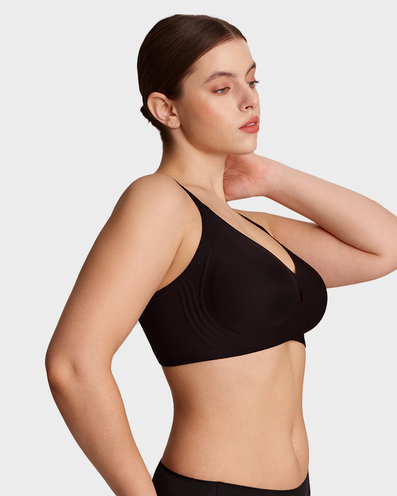 Invisible Jelly Lift Bra with Breathable Water-Drop Hollow Cups