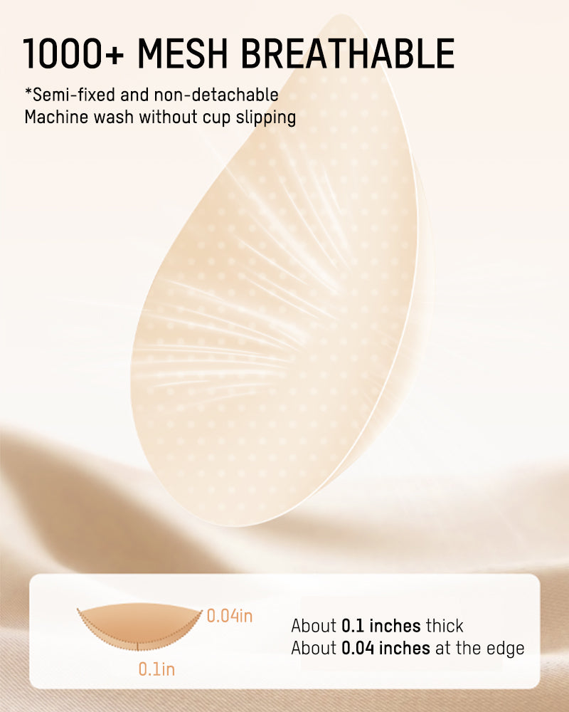 Invisible Jelly Lift Bra with Breathable Water-Drop Hollow Cups