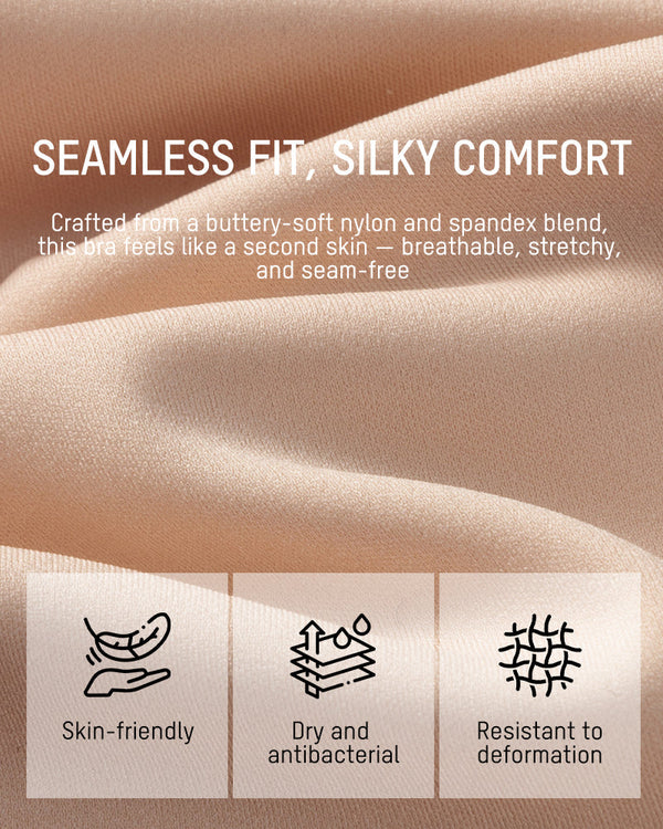 Invisible Jelly Lift Bra with Breathable Water-Drop Hollow Cups
