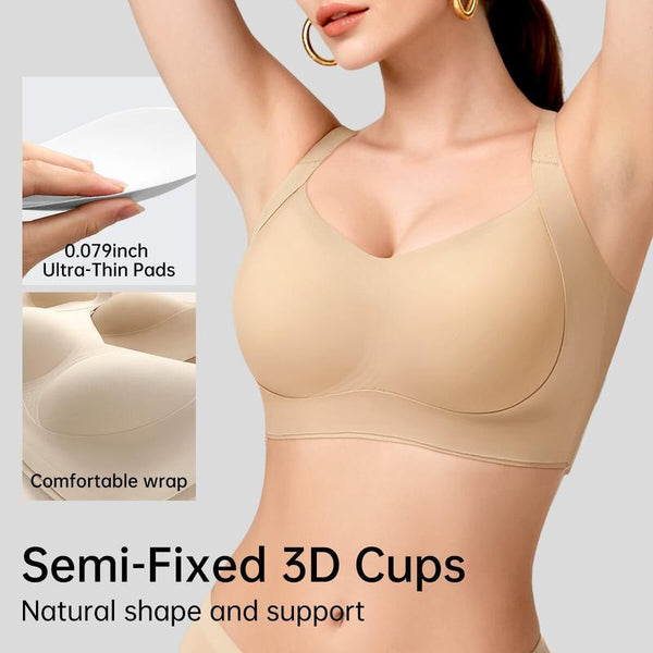 Wireless Push-Up Jelly Seamless Bra for Women
