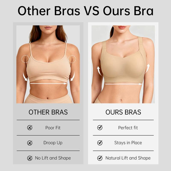 Wireless Push-Up Jelly Seamless Bra for Women