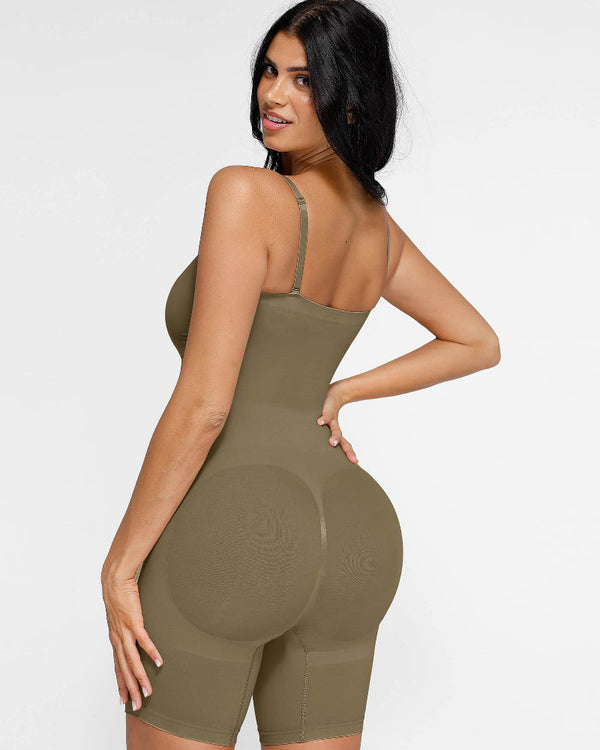 True Shape Seamless Strapless Bodysuit with Removable Straps - Sleek, Sculpted Silhouette