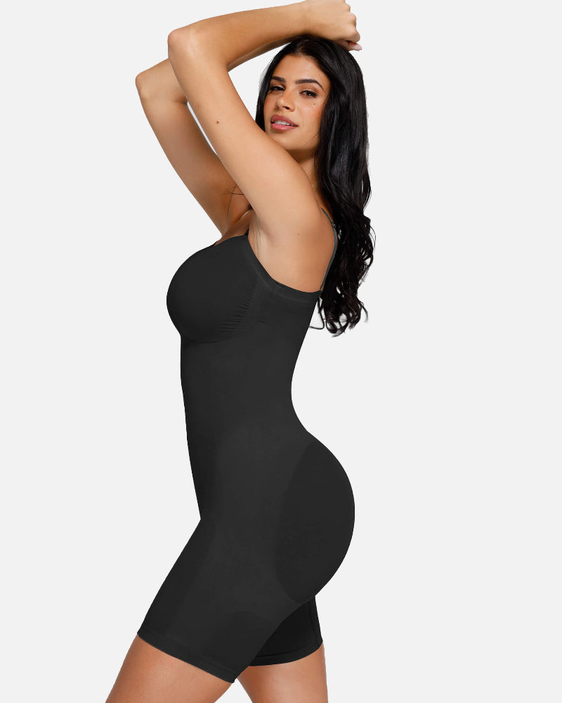 True Shape Seamless Strapless Bodysuit with Removable Straps - Sleek, Sculpted Silhouette
