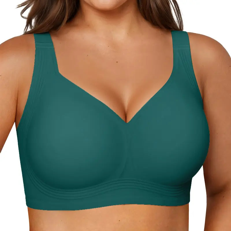 All-Day Comfort Wireless Full-Coverage Jelly-Smoothing Bra for Everyday Support