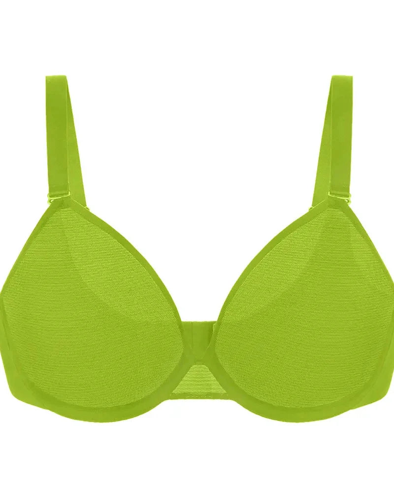 Air Light Plus-Size Mesh Underwire Minimizer Bra for Everyday Comfort and a Smoother Silhouette