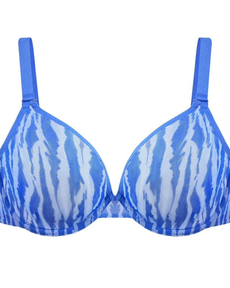 Air Light Plus-Size Mesh Underwire Minimizer Bra for Everyday Comfort and a Smoother Silhouette