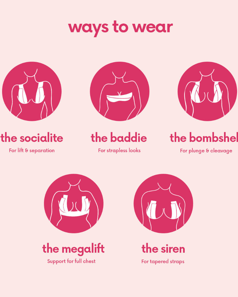 Effortless Boob Tape – Safer, Skin-Friendly Support (6 Strips)