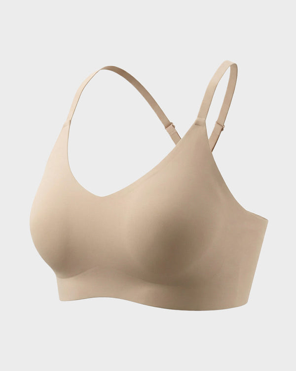 Wireless Seamless Lace Bralette with Soft Light Padding