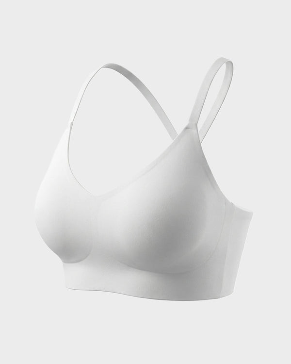 Wireless Seamless Lace Bralette with Soft Light Padding