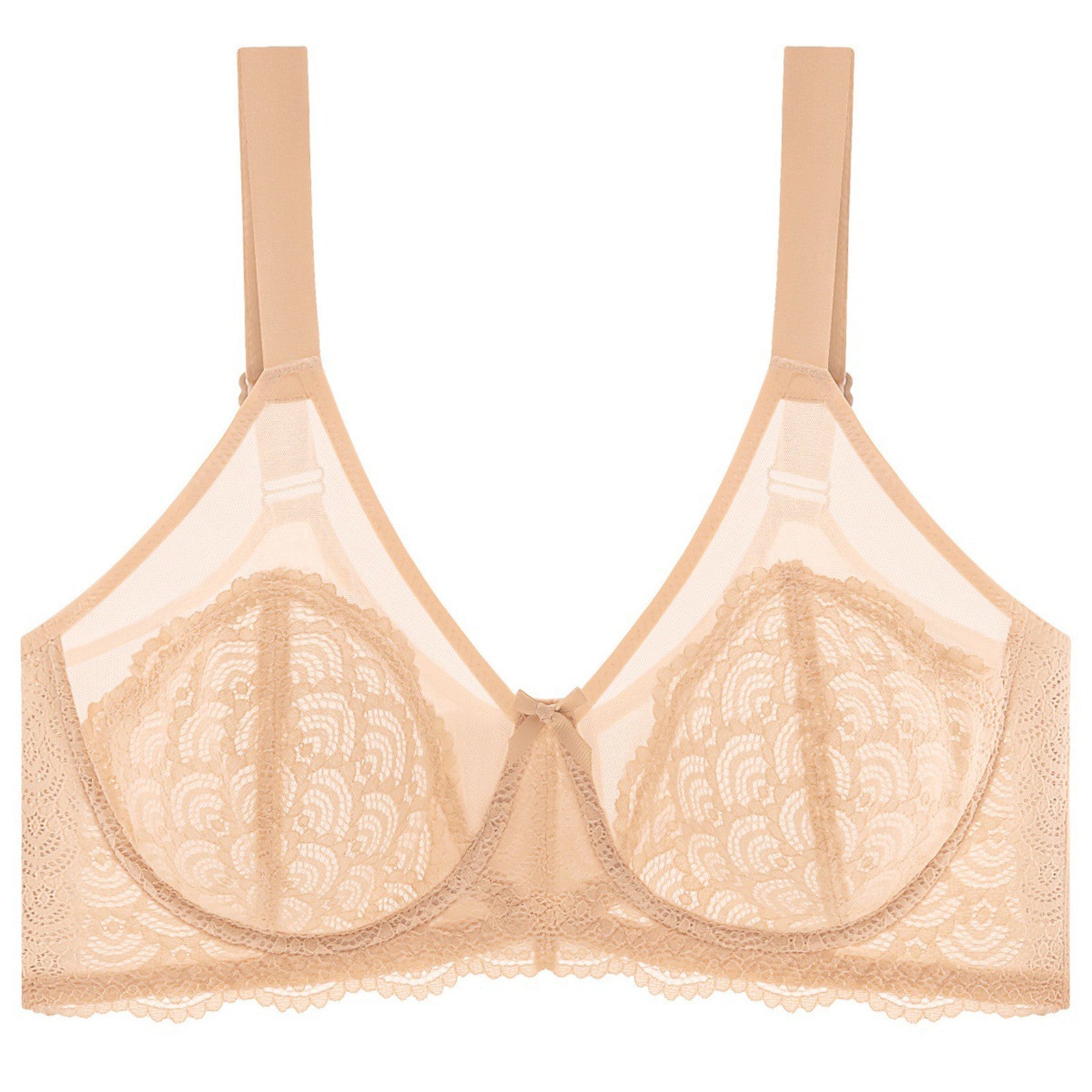 Full-Coverage Lace Minimizer Bra for a Sleek, Sculpted Silhouette