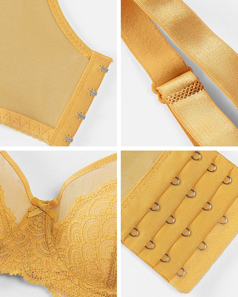 Full-Coverage Lace Minimizer Bra for a Sleek, Sculpted Silhouette