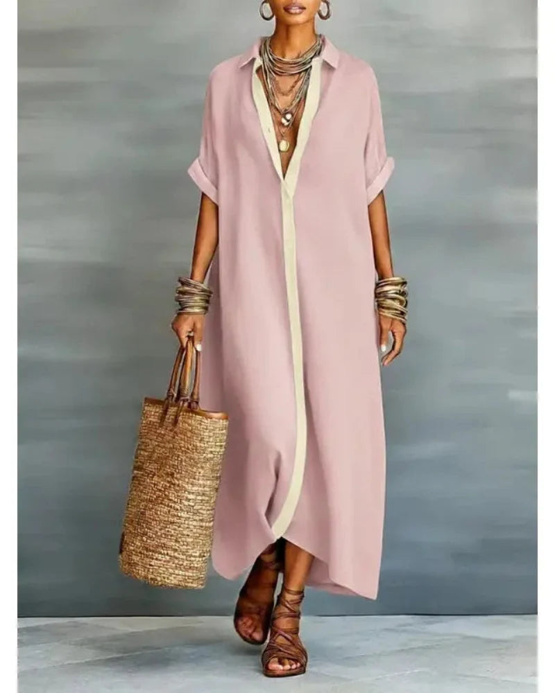 Effortless Oversized Shirt Dress - The Ultimate Beach, Vacation & Brunch Outfit