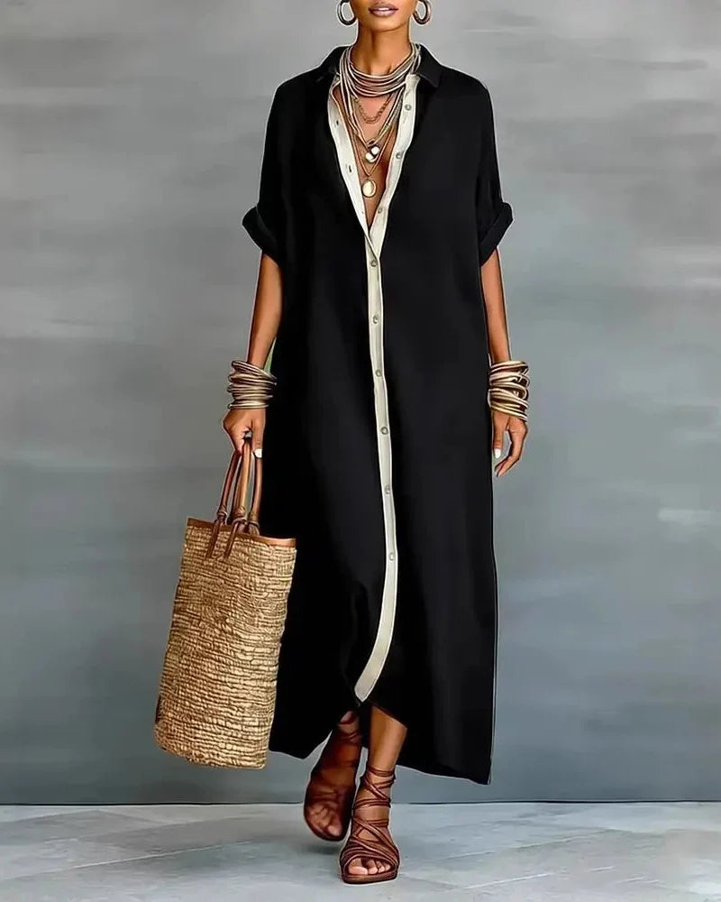 Effortless Oversized Shirt Dress - The Ultimate Beach, Vacation & Brunch Outfit