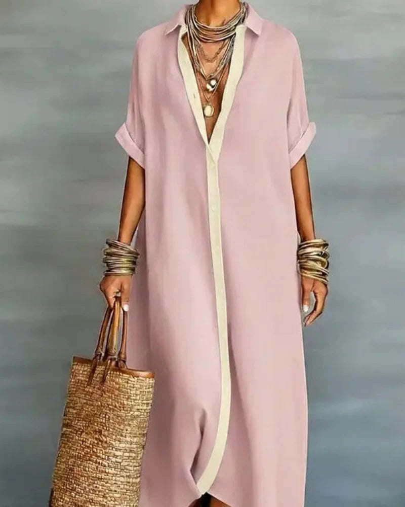 Effortless Oversized Shirt Dress - The Ultimate Beach, Vacation & Brunch Outfit