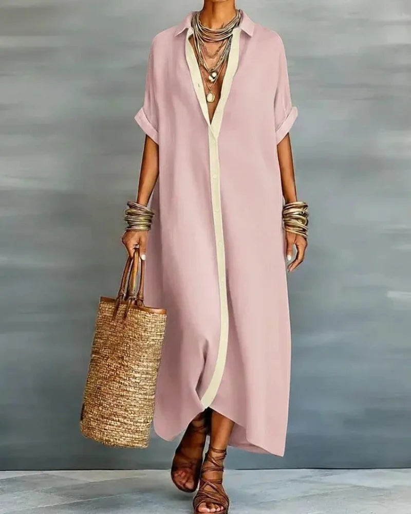Effortless Oversized Shirt Dress - The Ultimate Beach, Vacation & Brunch Outfit