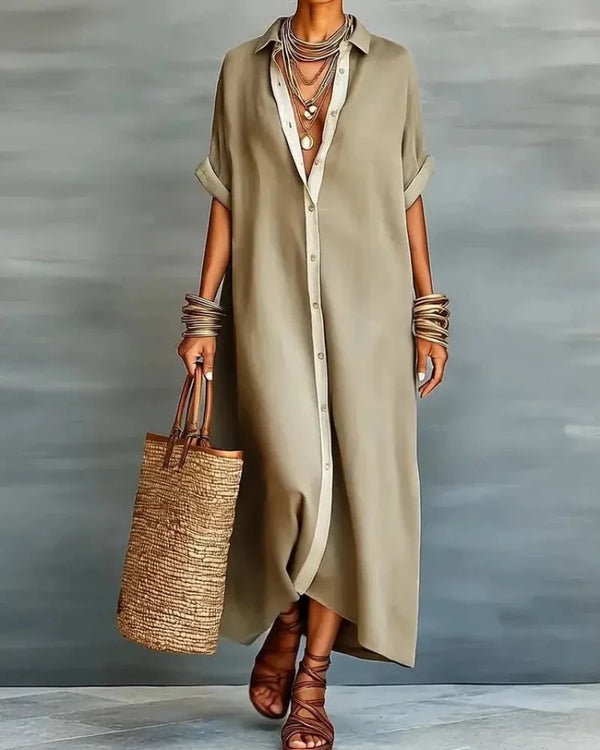 Effortless Oversized Shirt Dress - The Ultimate Beach, Vacation & Brunch Outfit