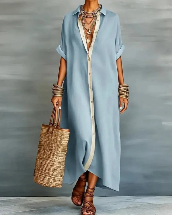 Effortless Oversized Shirt Dress - The Ultimate Beach, Vacation & Brunch Outfit