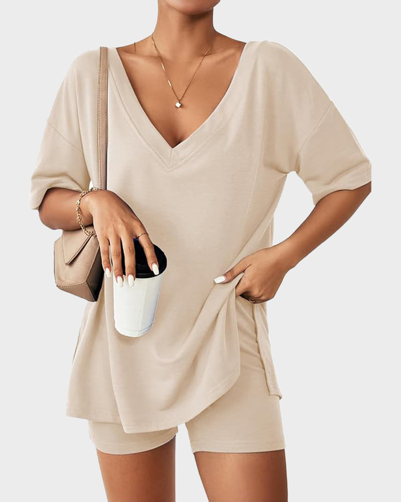 Casual Vibe Cozy Oversized 2-Piece Lounge Set – Plush Comfort for Everyday Lounging