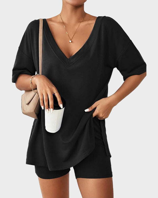 Casual Vibe Cozy Oversized 2-Piece Lounge Set – Plush Comfort for Everyday Lounging