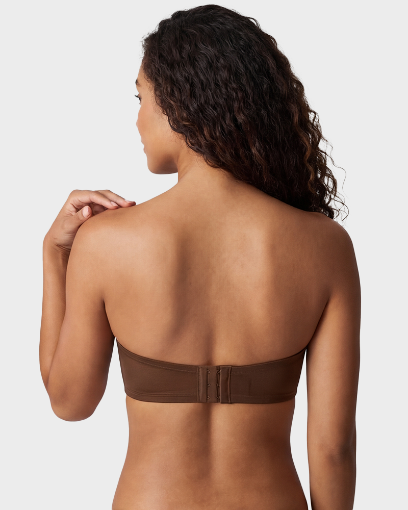 Strapless Mesh Underwire Balconette Bra - Flattering Lift and All-Day Support