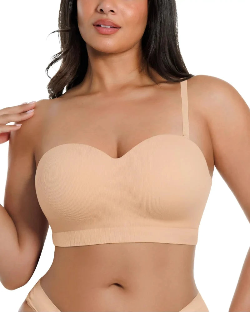 Seamless Strapless Wirefree Non-Slip Bra for All-Day Comfort
