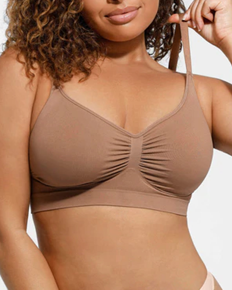 Seamless Wire-Free Shaping Bra for All-Day Comfort
