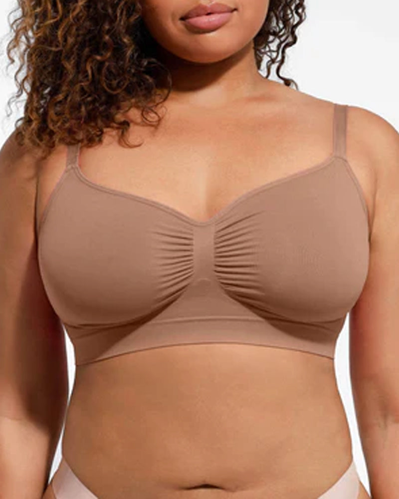 Seamless Wire-Free Shaping Bra for All-Day Comfort