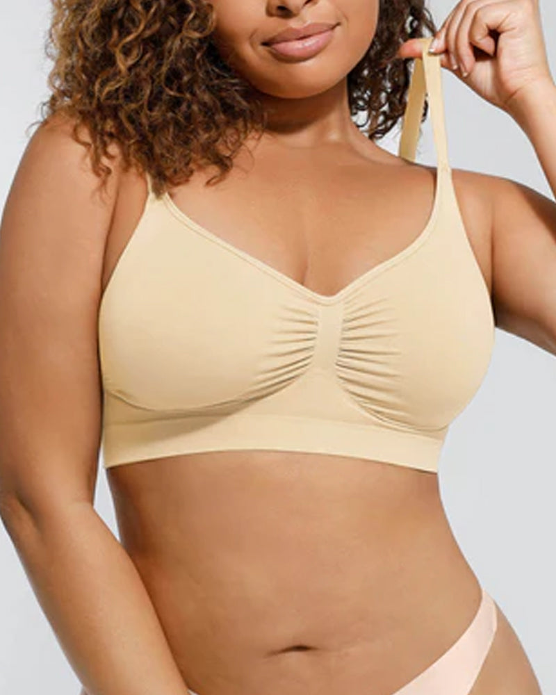 Seamless Wire-Free Shaping Bra for All-Day Comfort