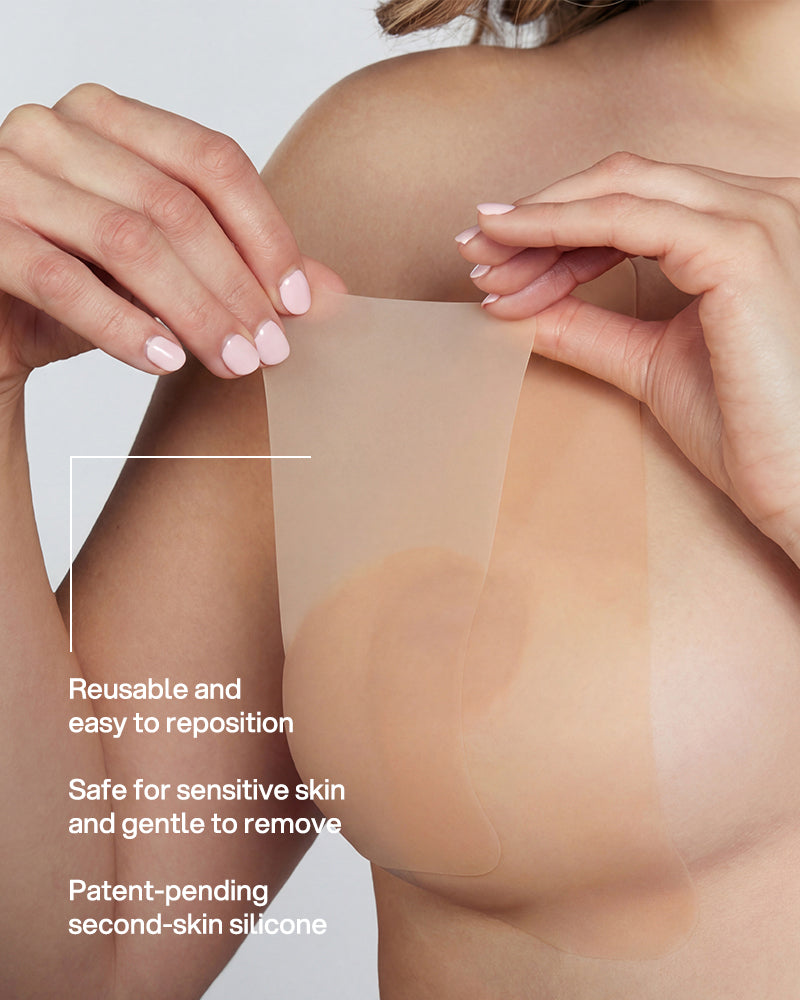 Effortless Boob Tape – Safer, Skin-Friendly Support (6 Strips)