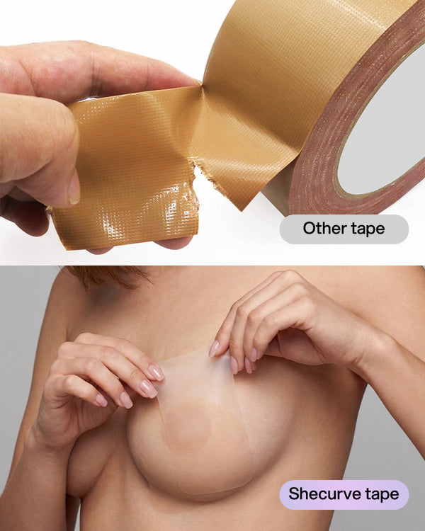 Effortless Boob Tape – Safer, Skin-Friendly Support (6 Strips)