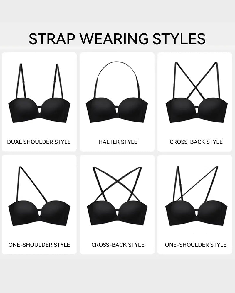 All-Day Comfort Seamless Non-Slip Wireless Padded Support Bra