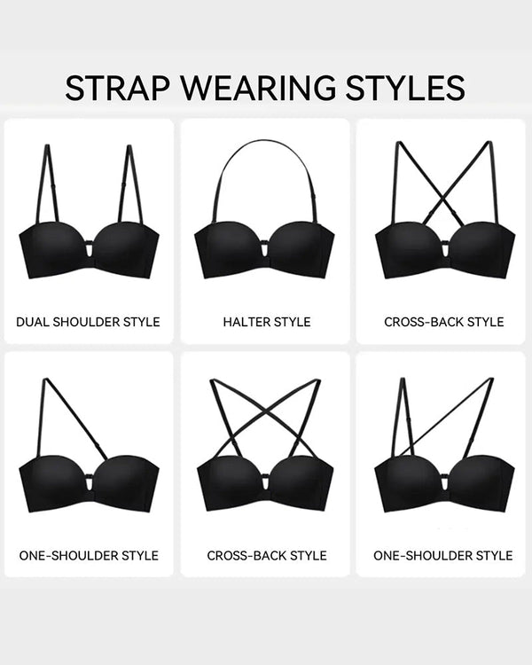 All-Day Comfort Seamless Non-Slip Wireless Padded Support Bra