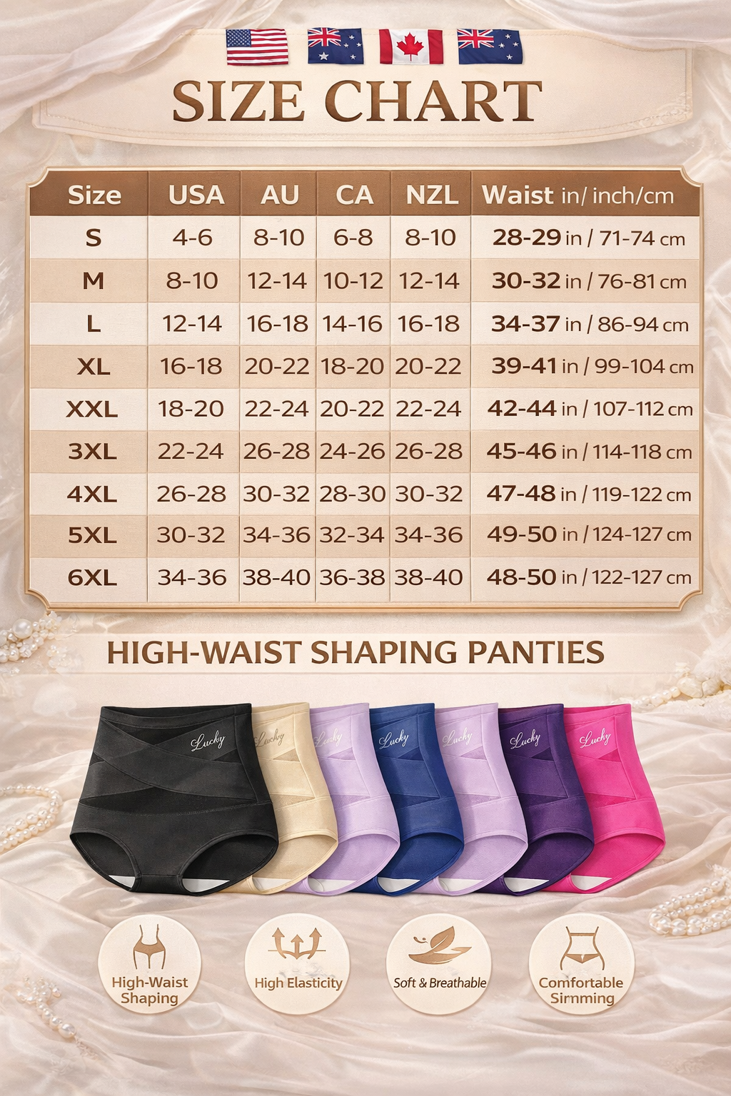 Seamless High-Waist Shaping Panties for Tummy Control and Sleek Curves