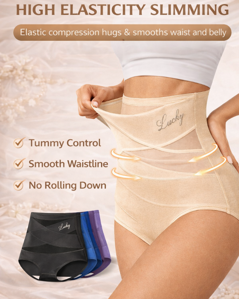 Seamless High-Waist Shaping Panties for Tummy Control and Sleek Curves