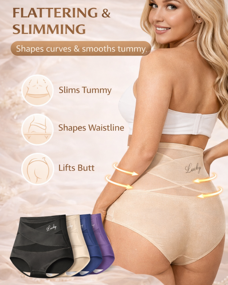 Seamless High-Waist Shaping Panties for Tummy Control and Sleek Curves