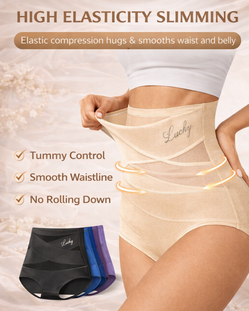 Lucky Panties 4-Pack: High-Waist Seamless Shaping Panties for Tummy Control