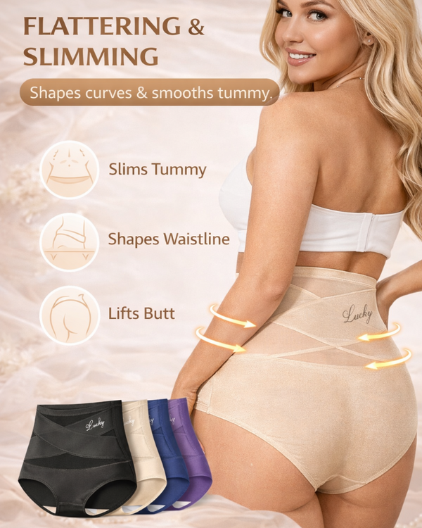 Lucky Panties 4-Pack: High-Waist Seamless Shaping Panties for Tummy Control