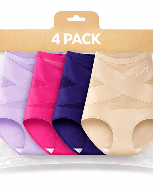 Lucky Panties 4-Pack: High-Waist Seamless Shaping Panties for Tummy Control