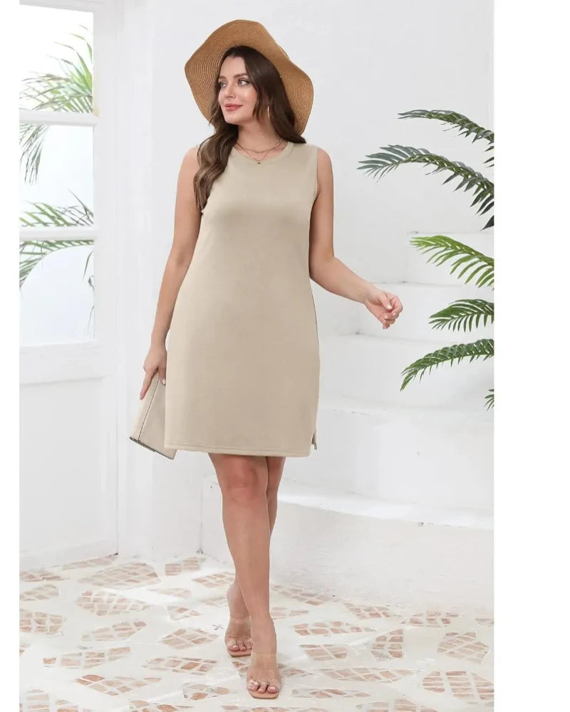 Women's Casual Sleeveless Summer Tank Dress - Lightweight, Breezy Comfort (2026 Collection)