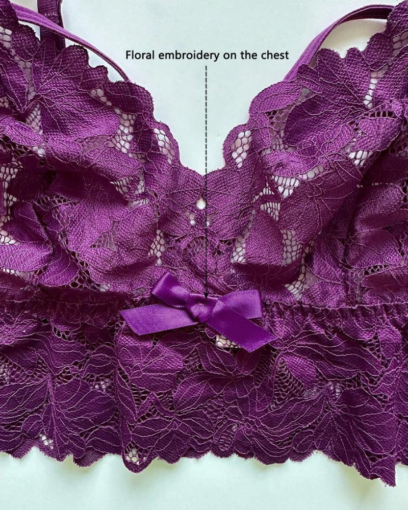 Plus Size Lace Lingerie Set - 2-Piece Sexy Sleepwear for Curves