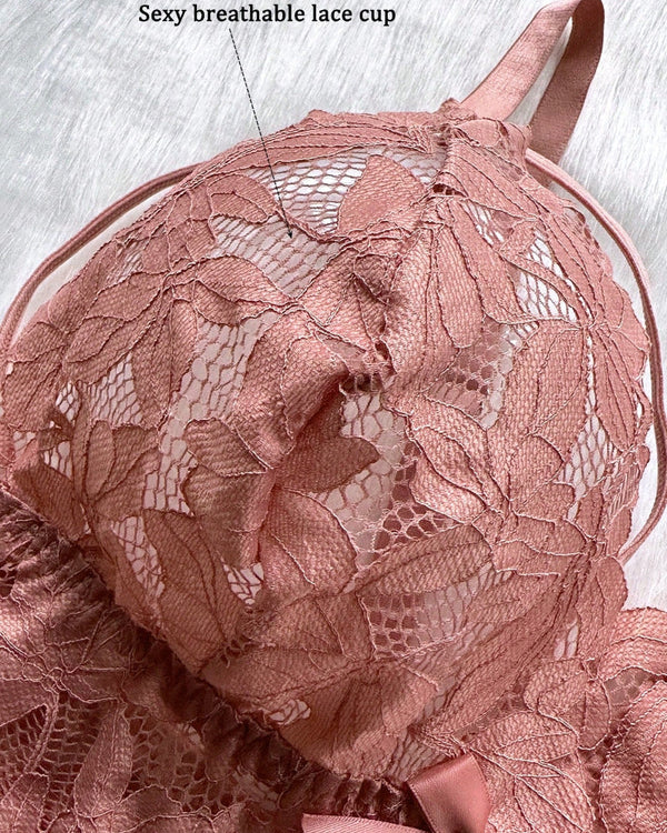 Plus Size Lace Lingerie Set - 2-Piece Sexy Sleepwear for Curves